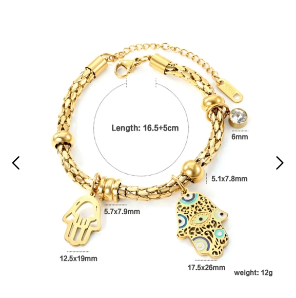 2 size mixed color palms + 1 round white diamond - Picture 2 of 4